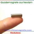 Quadermagnet aus Neodymium